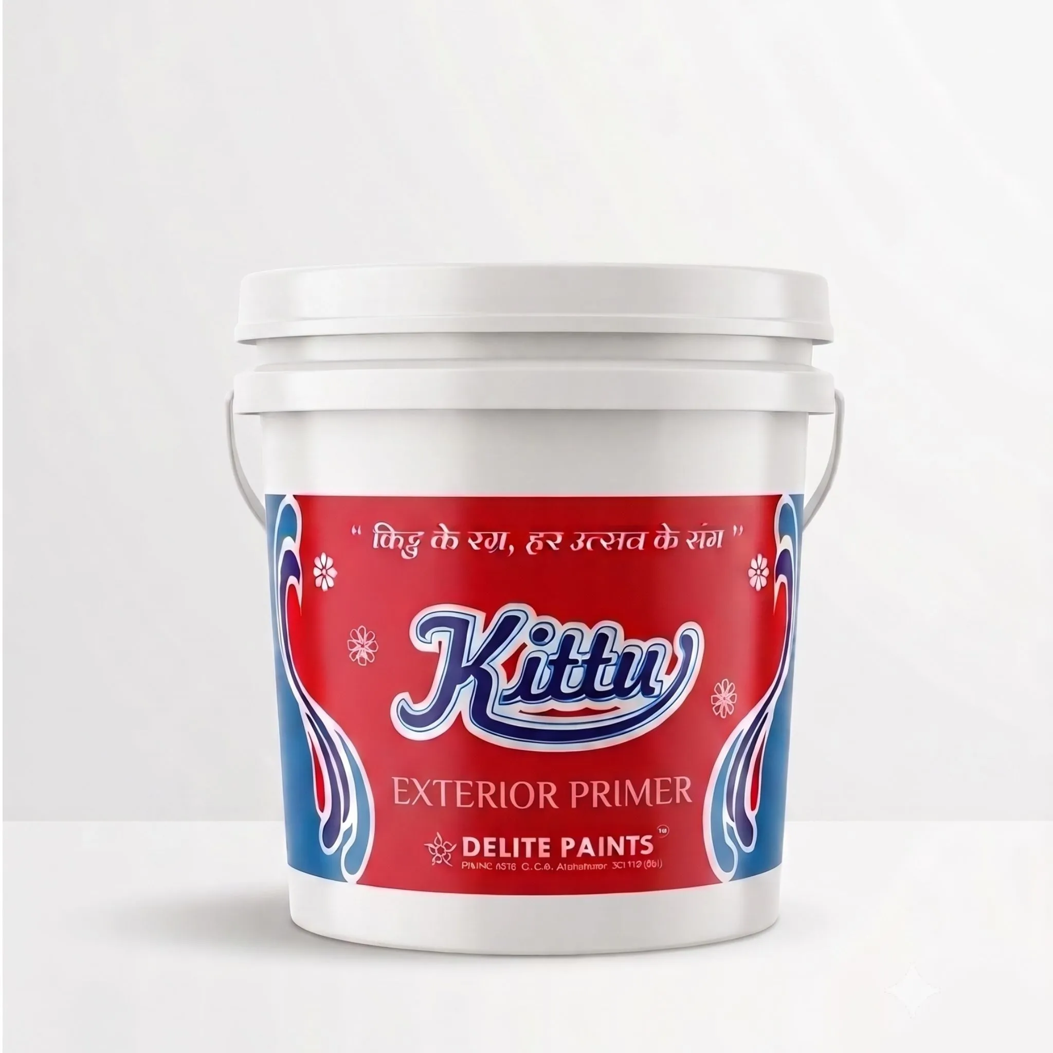 Bucket of Exterior Primer - High Quality Exterior Wall Paint manufactured by Delite Paints