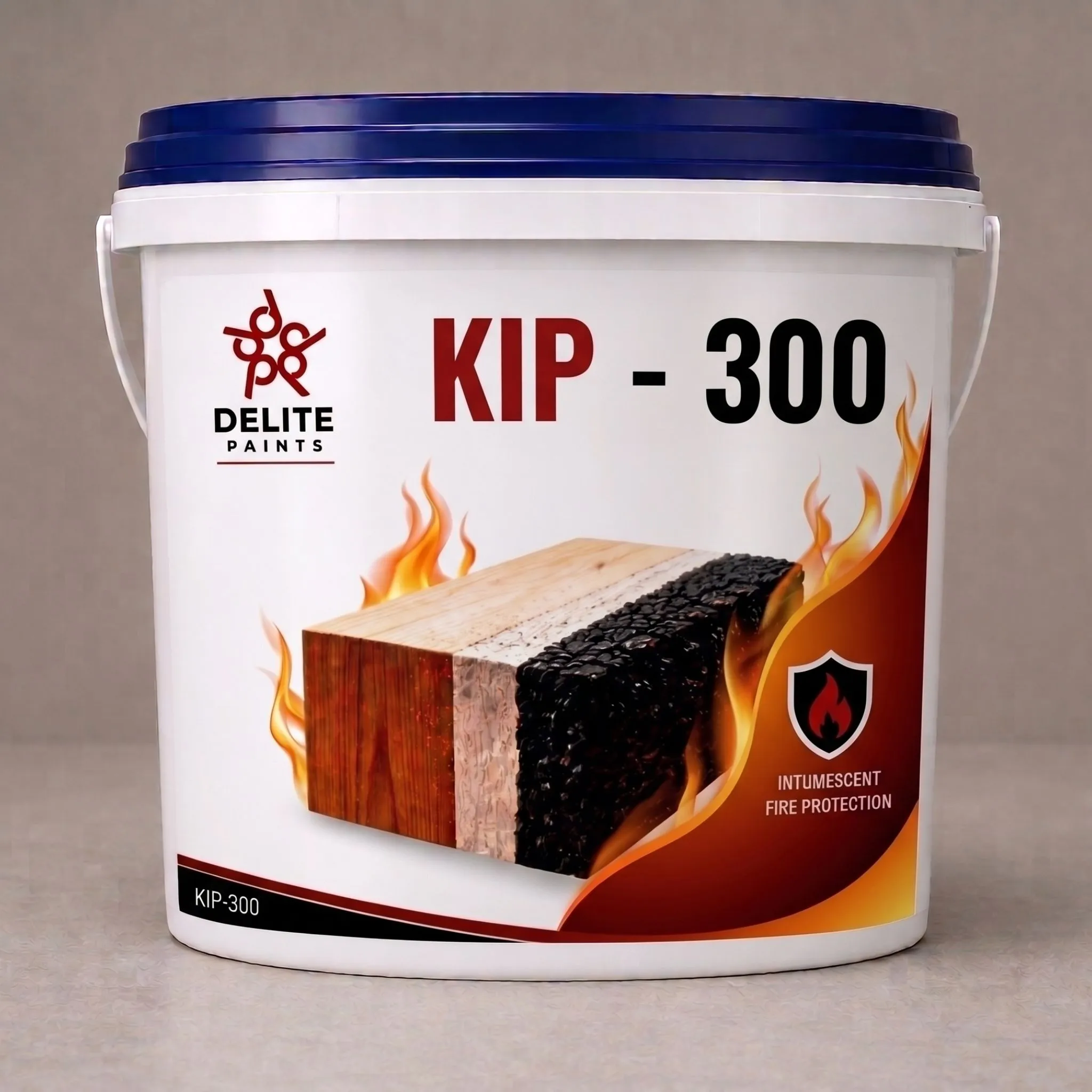 Bucket of KIP-300 - High Quality Fire Retardant Paint manufactured by Delite Paints
